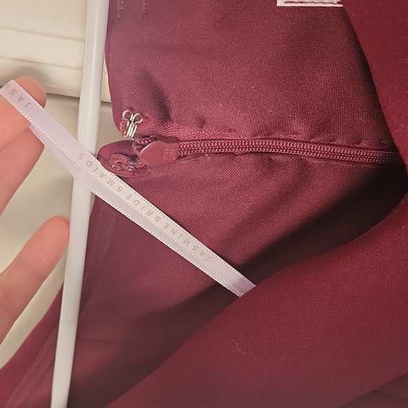 JB P226009 Simple Soft Crepe Long Bridesmaid Dress with Portrait Neckline 16 - Picture 11 of 11